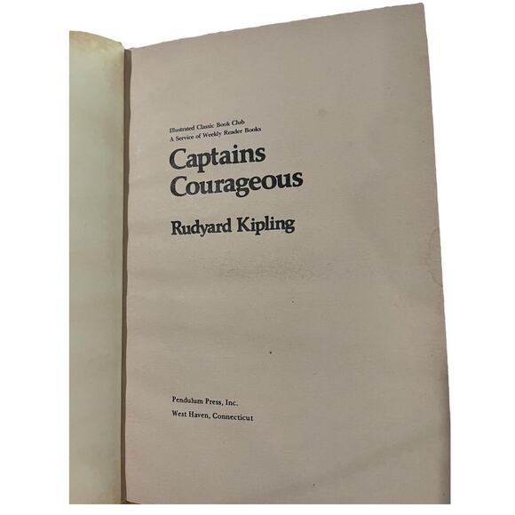 Captains Courageous (Illustrated Classic Book Club) by Rudyard Kipling 1977 - Picture 2 of 7